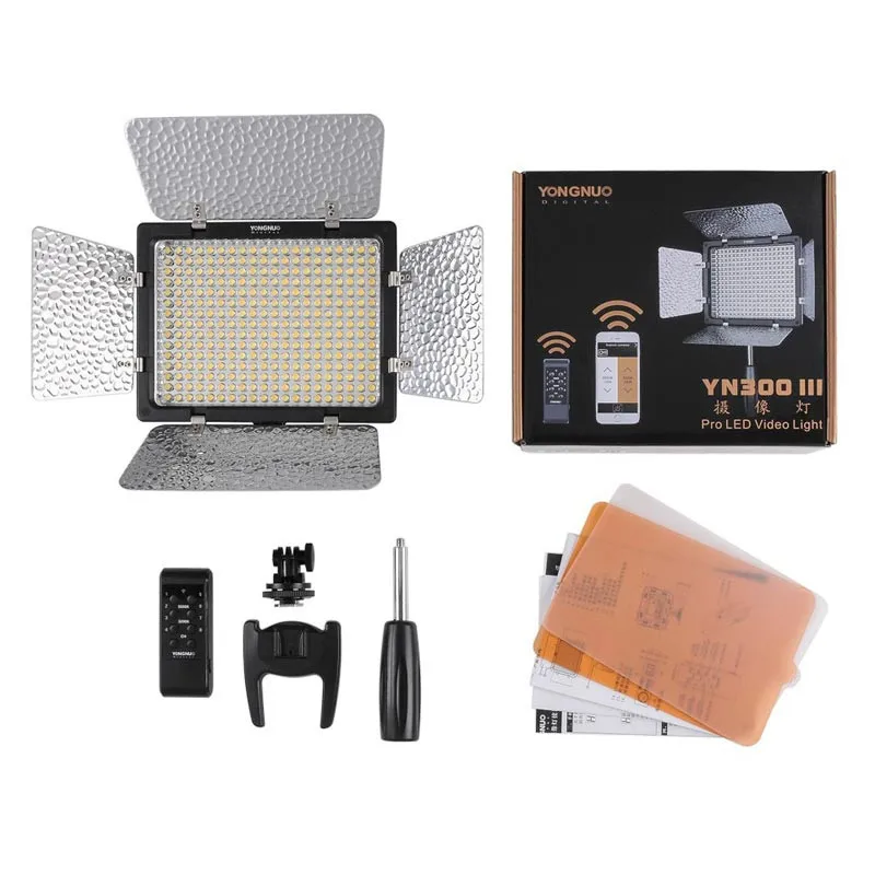 

Yongnuo YN300 III YN-300 III 3200k-5500K CRI95 Camera Photo LED Video Light New Arrival