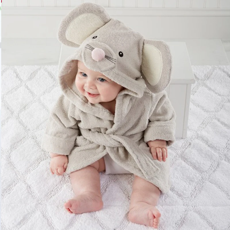 От 0 до 6 лет, Детские Банные полотенца одеяла для новорожденных, Милый хлопковый банный халат с капюшоном, банный халат, детские махровые пижамы, пальто - Цвет: YP960-08