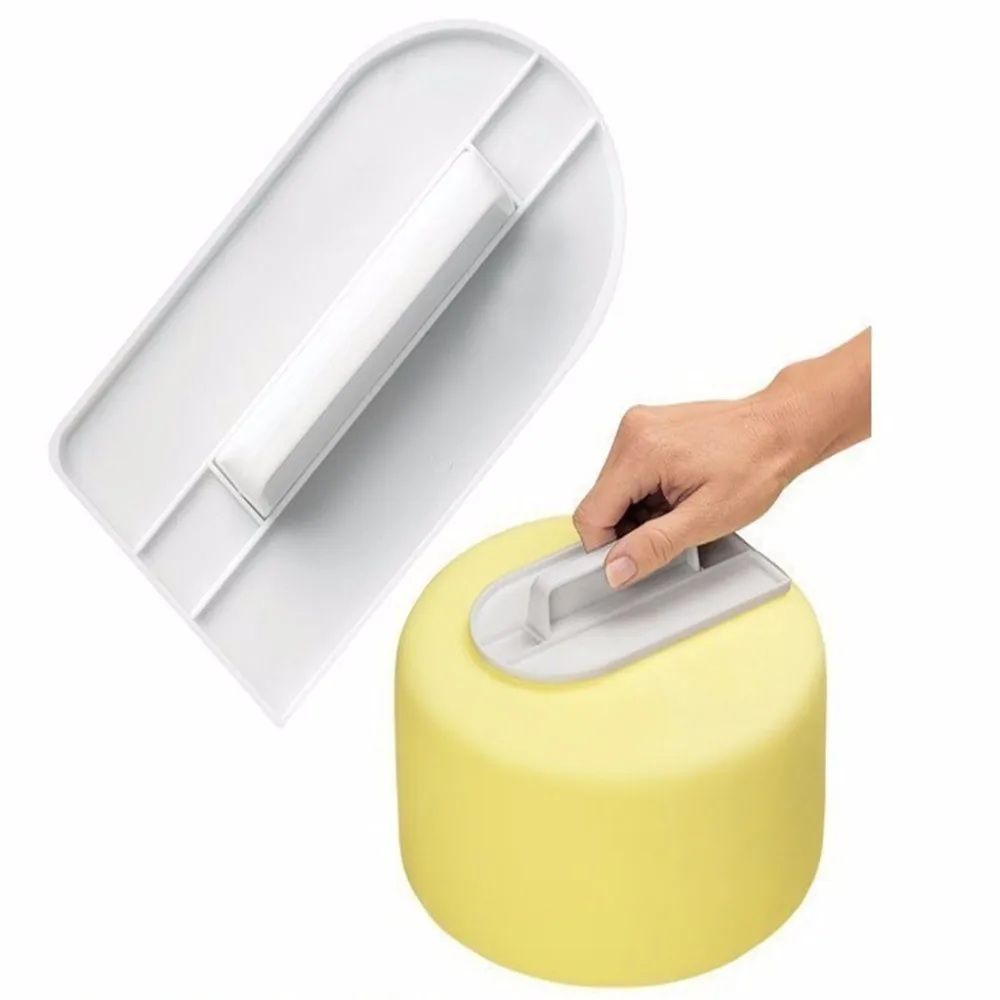 

1 pcs Plastic Cake Smoother Polisher Tools Cake Decorating Smoother Fondant Sugarcraft Cake Spatulas DIY Baking Tools