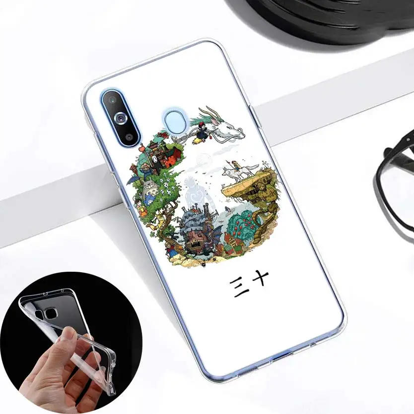 Симпатичный студийный чехол ghiвеликолепного Тоторо для Samsung A50 A70 A60 A40 A30 A20 A20e A10 A70s