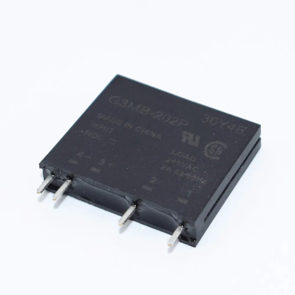 10 шт./лот твердотельное реле Φ PCB SSR In 5VDC Out 240V AC 2A | Электронные компоненты и