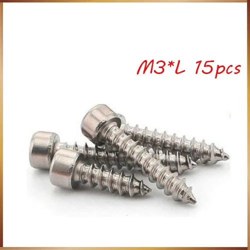 

15PCS-M3*6/8/10...16 304 Stainless Steel Hexagon Tapping Screws / Model Self-Tapping / Audio Screws