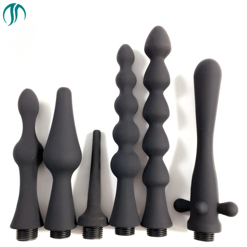 Modun Shower Enema Anal Cleaning Anus Vaginal Cleaner Douche Silicone Nozzle Toilet Bidet Tip Portable sprayer | Обустройство дома