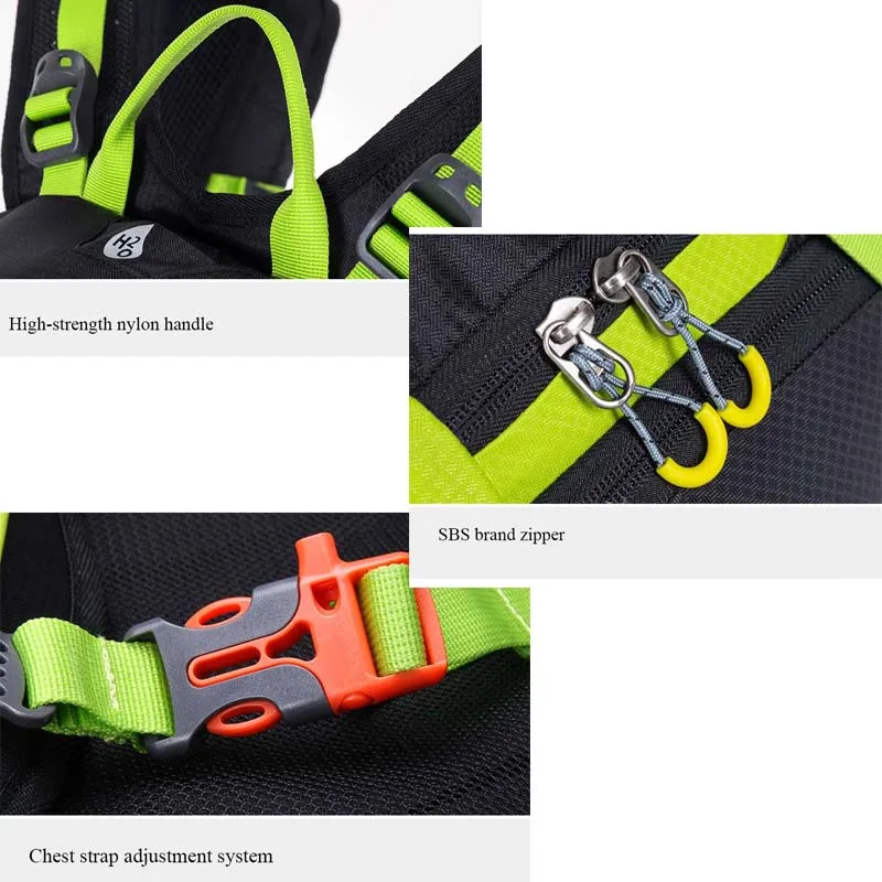 ANMEILU 20L deportes bolsa de Nylon resistente al agua Camping escalada bolsa Mochila de viaje al aire libre senderismo ciclismo Mochila cubierta de lluvia Mochila - 6