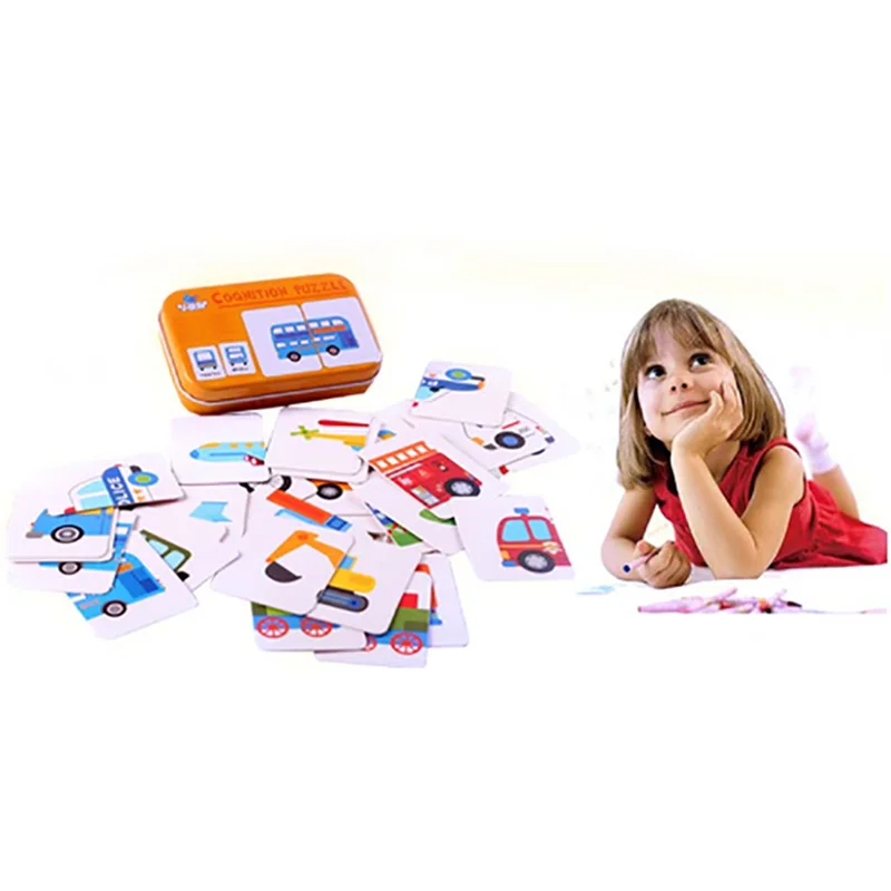 2017 Infant Baby Enlightenment Cognitive Early Education Card 0-3 years old Matching Jigsaw Puzzle Literacy Toys | Игрушки и хобби