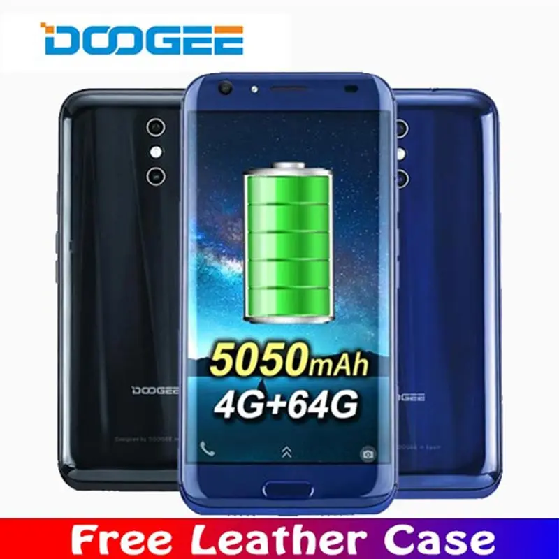 

Original DOOGEE BL5000 4G Mobile Phones 5050mah Android 7.0 4GB+64GB Octa Core Smartphone Dual Back Cameras 13MP 5.5" Cell Phone