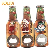 

Openers Wine Opener Wood Beer Opener Christmas Decorations Kitchen Novel Convenient Xmas Gift navidad new Year decoration