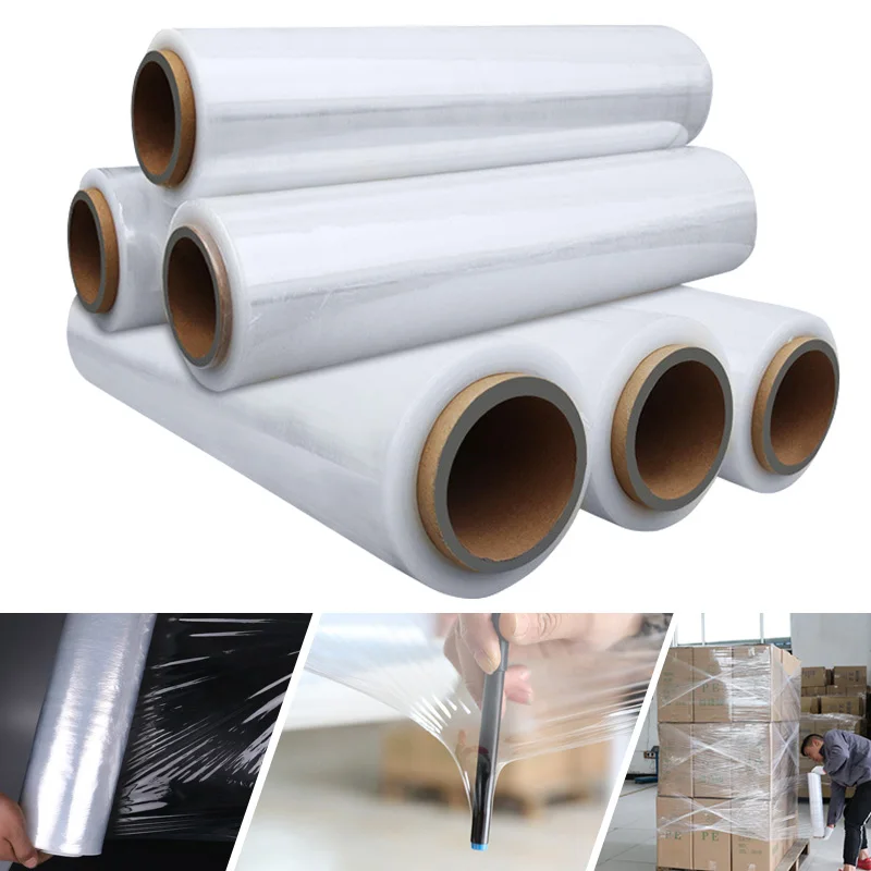 

Hot Multifunctional Fresh Keeping Packing Film Industrial Stretch Plastic Sealer Winding Durable Hand Wrap LXY9 AU07