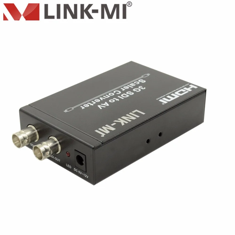 LINK MI SDI к AV конвертер HD/SD/3G до CVBS видео и звукопередачи 2 сторонний разветвитель из