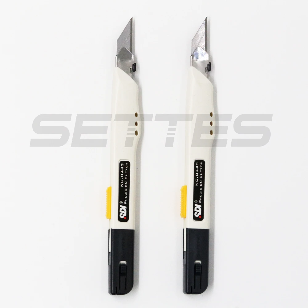 2PCS SDI Procision Cutters Safty Lock 9mm Stainless Steel Knives Vinyl
