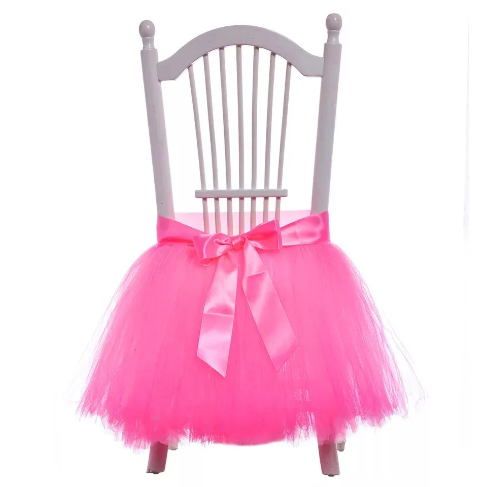 5pcs/lot 60CMx50CM Tulle chair skirt boy Baby Shower Decoration kids girl Birthday party decoration 5pcs/lot 60CMx50CM Tulle chair skirt boy Baby Shower Decoration kids girl Birthday party decoration