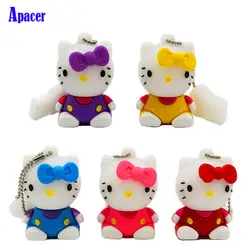 Apacer hello kitty USB Flash Drive 4 ГБ 8 ГБ 16 ГБ 32 ГБ 64 ГБ флешки USB 2,0 бесплатная доставка