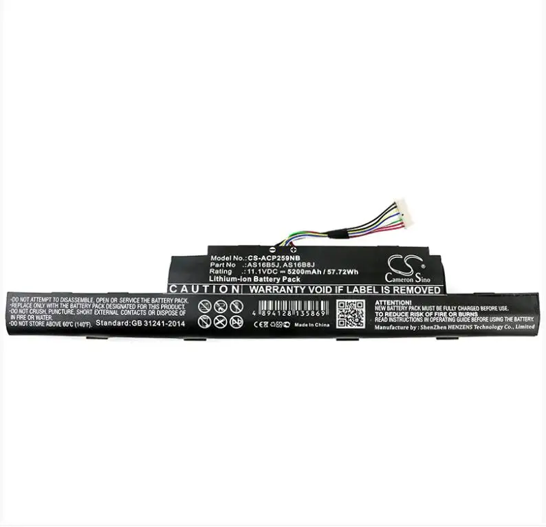 Аккумулятор Cameron Sino 5200 мАч для ACER Aspire E5-575-33BM E5-575G-5341 E5-575G-53VG F5 573G | Электроника