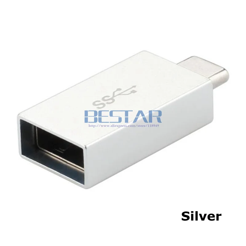 10 Гбит/с USB 3,1 type C OTG адаптер, usb type-c USB-C штекер к USB 3,0 Женский алюминиевый сплав Разъем для Android подключение U диск