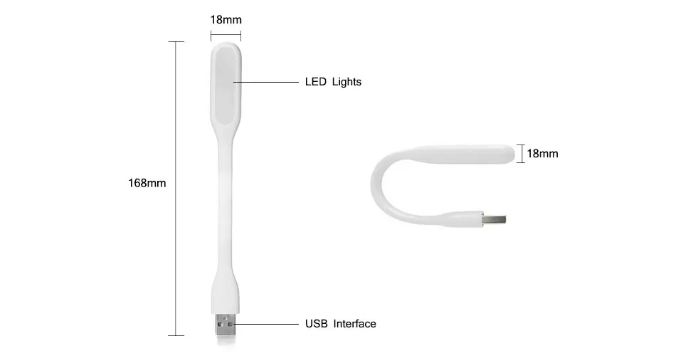 Светодиодный USB светильник для чтения, книжный светильник, гибкая лампа для ухода за глазами, яркие настольные лампы, мини USB светодиодный светильник для ПК и ноутбука, внешний аккумулятор