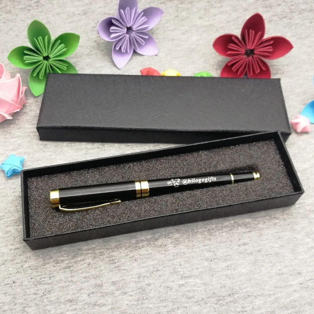 Unique boss gift High quality rollerball pen for boss custom free with boss's name special logo engraved by laser nice looking