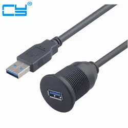 USB 3.0 Мужской к USB 3.0 Женский AUX флеш крепление Автомобильный кабель-удлинитель для автомобилей Грузовик Лодка мотоциклов приборной панели