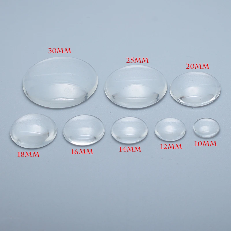 Other Online Sale 25mm Round Clear Glass Cabochons Jewelry Findings
