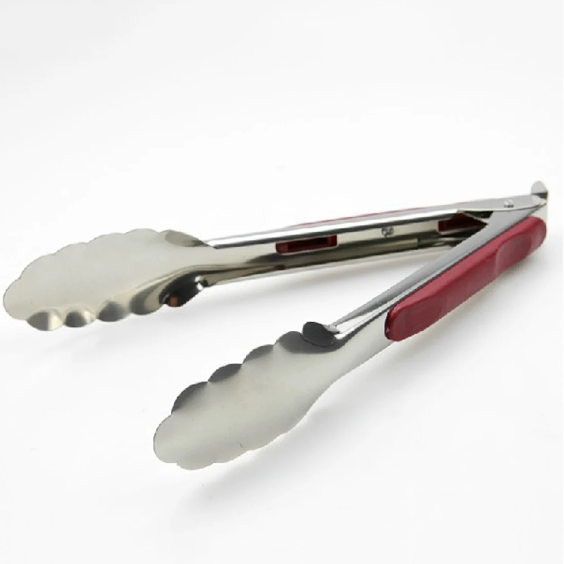 Stainless Steel Tongs Clamp Food Utensil BBQ Salad Bacon Clip Kitchen