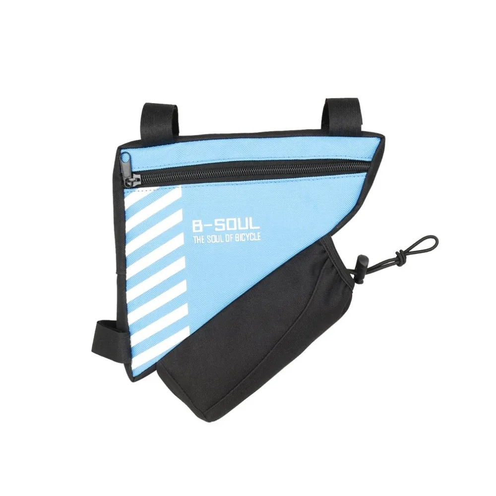 Discount B-SOUL MTB Bike Bicycle Bags Waterproof Cycling Top Front Tube Frame Bags Triangle Bag With Water Bottle Pocket Bike Accessories 5