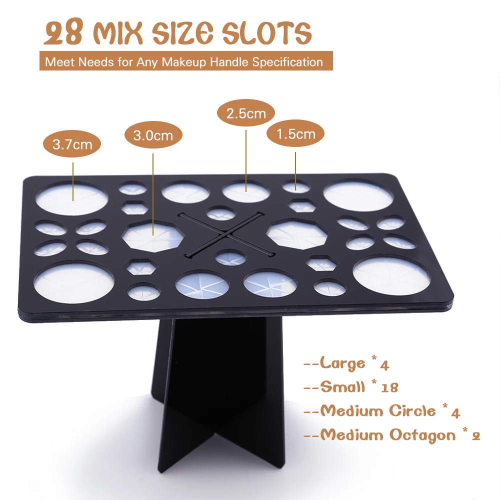 

DIOLAN 1 Set Makeup Brushes Stand Acrylic Dry Brushes Holders Cosmetics Makeup Brush Set Tools SJ001