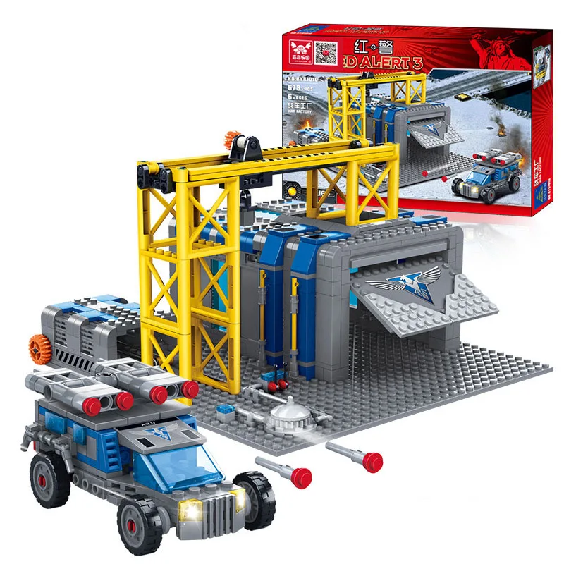 

678pcs/set DIY Educational Toys Military chariot Building Blocks brinquedo Kids Boy's Bricks Toys Christmas gifts