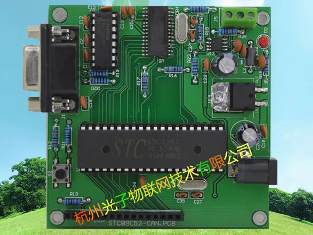 Новый STC89C52 + SJA1000 + pca82c250can Совет по развитию sja1000can обучения доска ЖК-дисплей