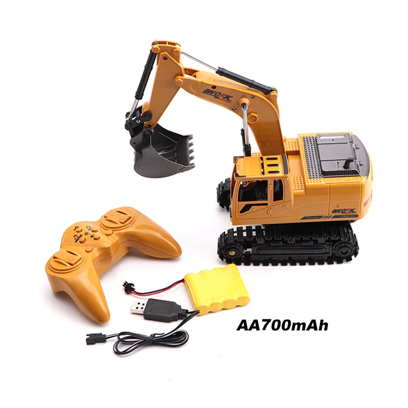 Rc экскаватор игрушки 8CH 1:24 моделирование детский Инженерный пульт