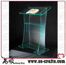 Free Shipping Simple Elegant Acrylic Podium Pulpit Lectern