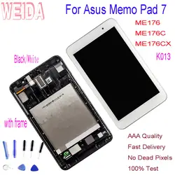 WEIDA 7 ''для Asus memo pad 7 ME176CX K013 ME176 ME176C ЖК-дисплей с сенсорным экраном дигитайзер в сборе с рамкой с инструментом