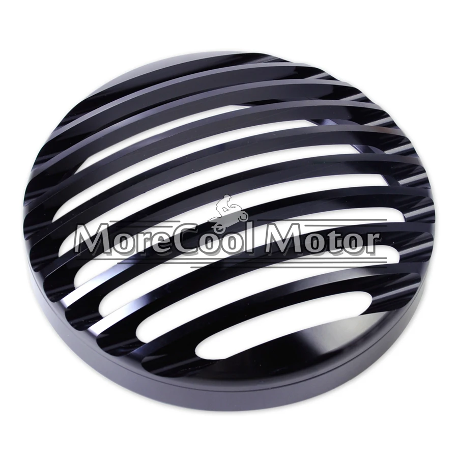

3/4" Aluminum Motorcycle Headlight Grill Cover For Harley Sportster XL 883 1200 2004-2015 5.75" CNC Front Lamp Grill Cover