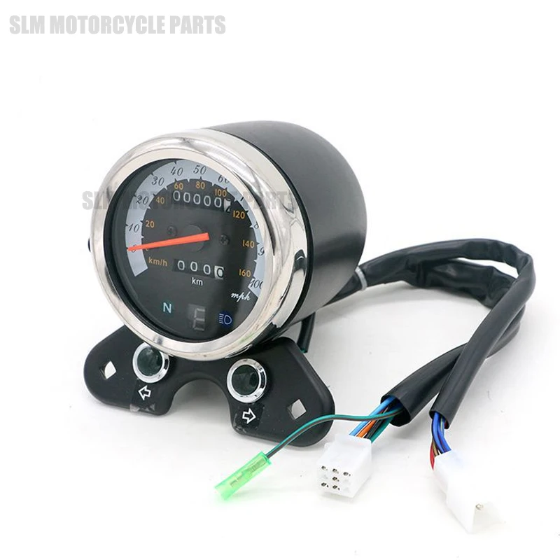 Universal Motorcycle Dual Odometer Speedometer Speedo Meter Gear Digital Display Motorcycle