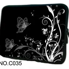 Черный цветок ноутбук рукав сумка 13 14 15 17 дюймов ноутбук рукав чехол для MacBook Pro Air Asus Acer Lenovo мужской и женский