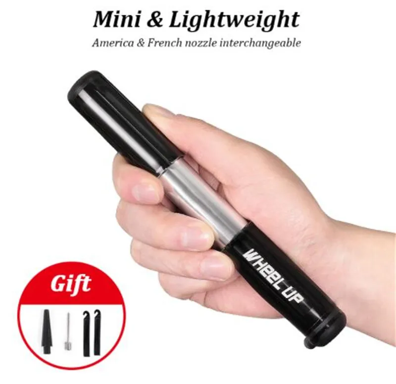 WHEEL UP Bicycle Mini Hand Pump Aluminum Alloy Tire Inflator Bike Performance Tyre Pump Portable Cycling Pumps Bike Accessories WHEEL UP Bicycle Mini Hand Pump Aluminum Alloy Tire Inflator Bike Performance Tyre Pump Portable Cycling Pumps Bike Accessories
