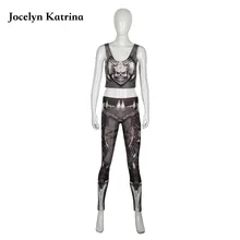 Jocelyn Катрина Для женщин спортивный костюм Бег набор тренажерный зал спортивные тренировки пуш-ап бюстгальтер Брюки для девочек Спортивная Йога комплект спортивный костюм Костюмы