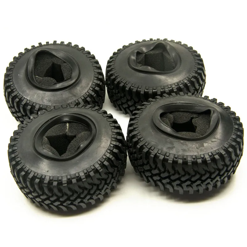 

1 Set 1.9" 100mm Rubber Rocks Tyres / Wheel Tires For SCX10 D90 RC Rock Crawler Car 1/10 Monster Truck RC On-Road Car Parts