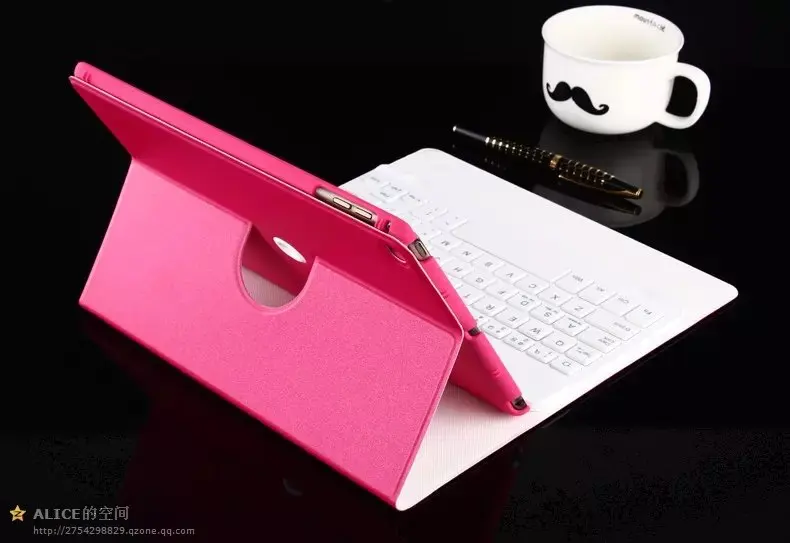 Ultra Slim 360 Degree Rotation Russian/Hebrew/Spanish Wireless Bluetooth Keyboard Case For Apple Ipad Mini 1 2 3 7.9