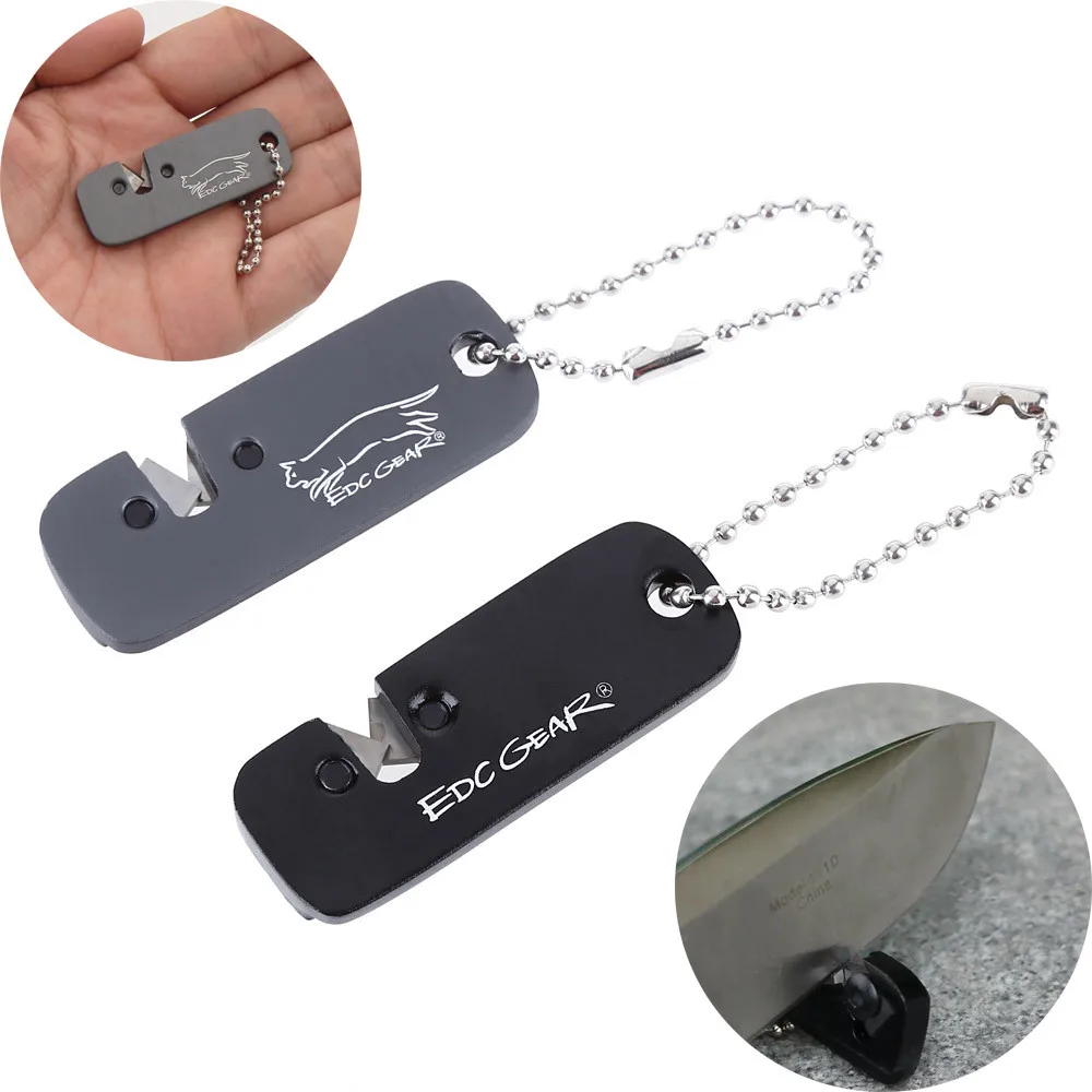 

Outdoor Pocket Folding Knifes Sharpener Ceramic Carbide Diamond Tapered Tools Tactical Rescue Survival Outdoor Tool Hunting