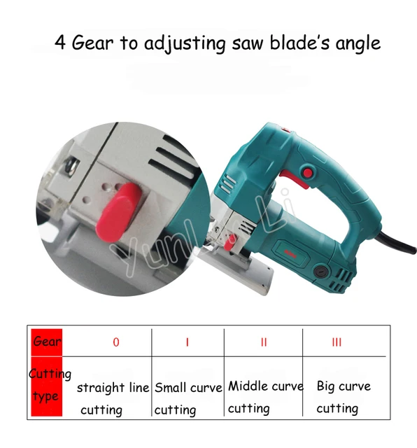 TOPCHANCES 500W Electric Mini Cutting Machine Woodworking Cutter Jig Saw  Wood Wire Saw 6 Speed Power Tool DIY Cutting Machine 