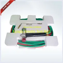 Продвижение маленький факел для ювелирных изделий инструменты с бесплатной доставкой газовая горелка газовая Сварочная горелка с 5 наконечниками Goldsmith инструменты