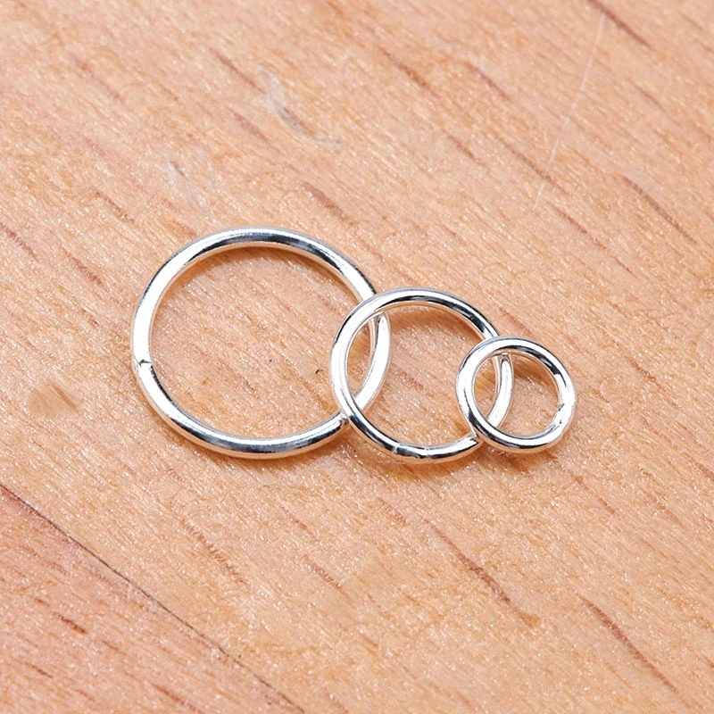 Beadsnice 925 Sterling Silver Jump Rings Single Loops Open Jump Rings &  Split Rings For Jewelry Finding DIY ID25629 - AliExpress