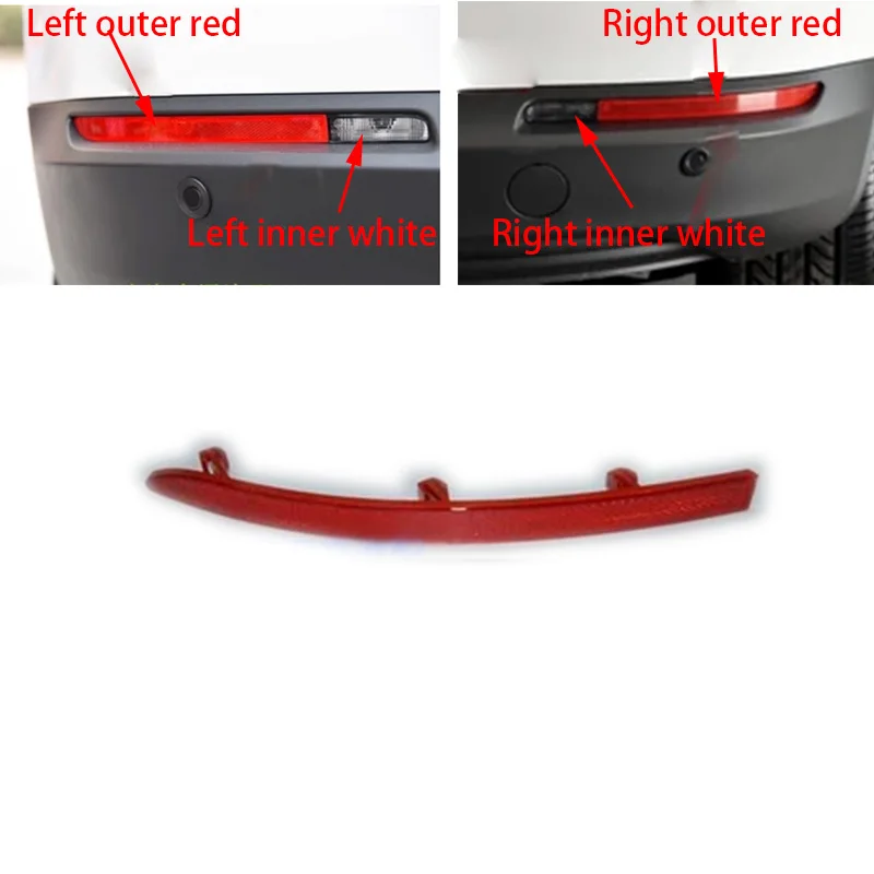 

For VW Tiguan 2009 - 1015 Red Rear Bumper Reflector Brake Lamp False Light Decorative Lights High Quality Wholesale