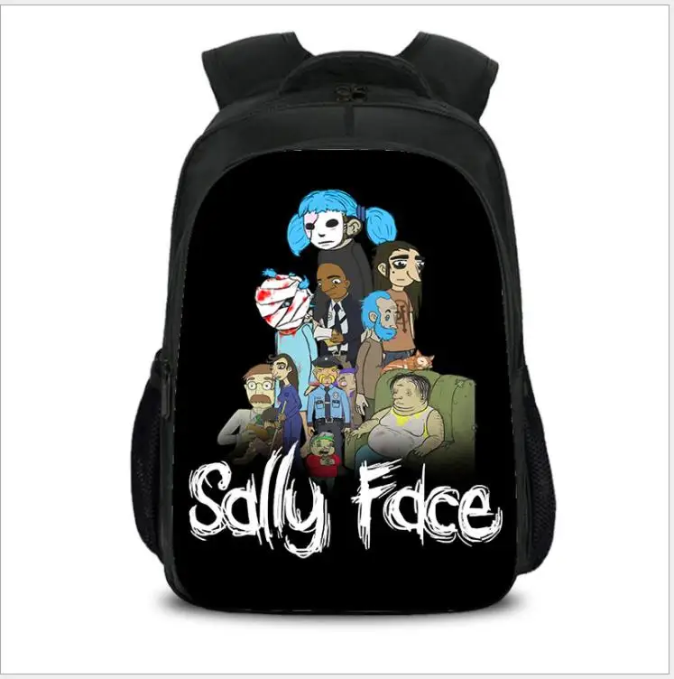 Sally Face, рюкзаки для детей, школьные сумки для подростков, рюкзак с принтом, сумка в стиле хип-хоп, унисекс, дорожная сумка для книг, нейлоновая