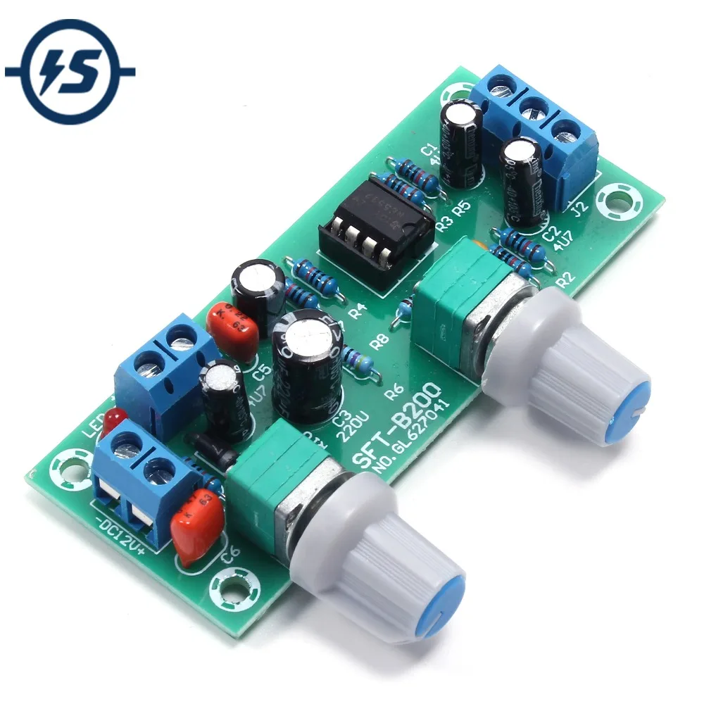 22Hz 300Hz Preamp Board Single Power Subwoofer Low Pass Filter Plate 10 24V 22Hz 300Hz Audiolow