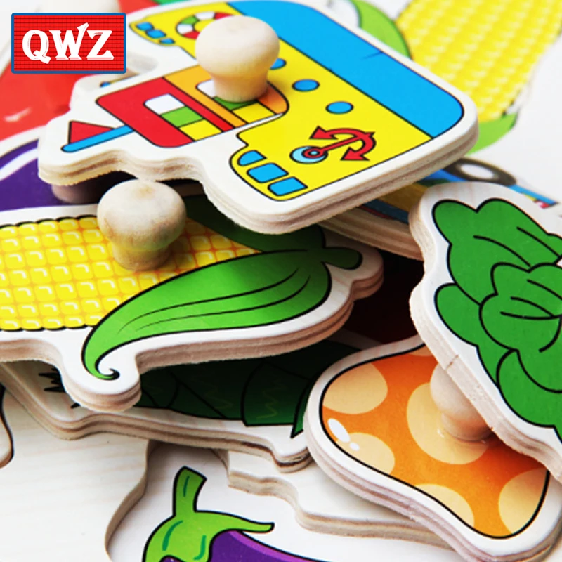 QWZ хит продаж детские игрушки головоломка Монтессори набор для ручной захвата