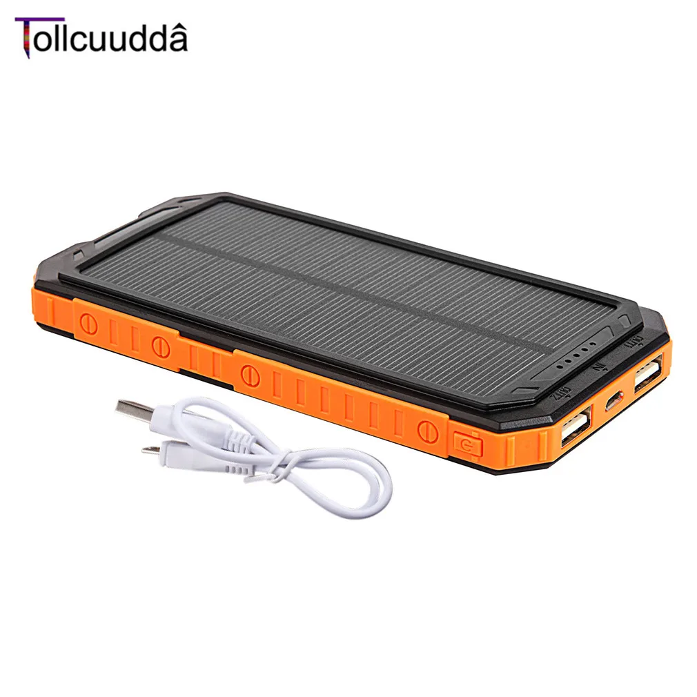 imágenes para 10000 mAh Tollcuudda Ultra delgado de Energía Solar de Baterías Externas de Doble Interfaz USB Banco de la Energía Powerbank Cargador Rápido imágenes para 10000 mAh Tollcuudda Ultra delgado de Energía Solar de Baterías Externas de Doble Interfaz USB Banco de la Energía Powerbank Cargador Rápido
