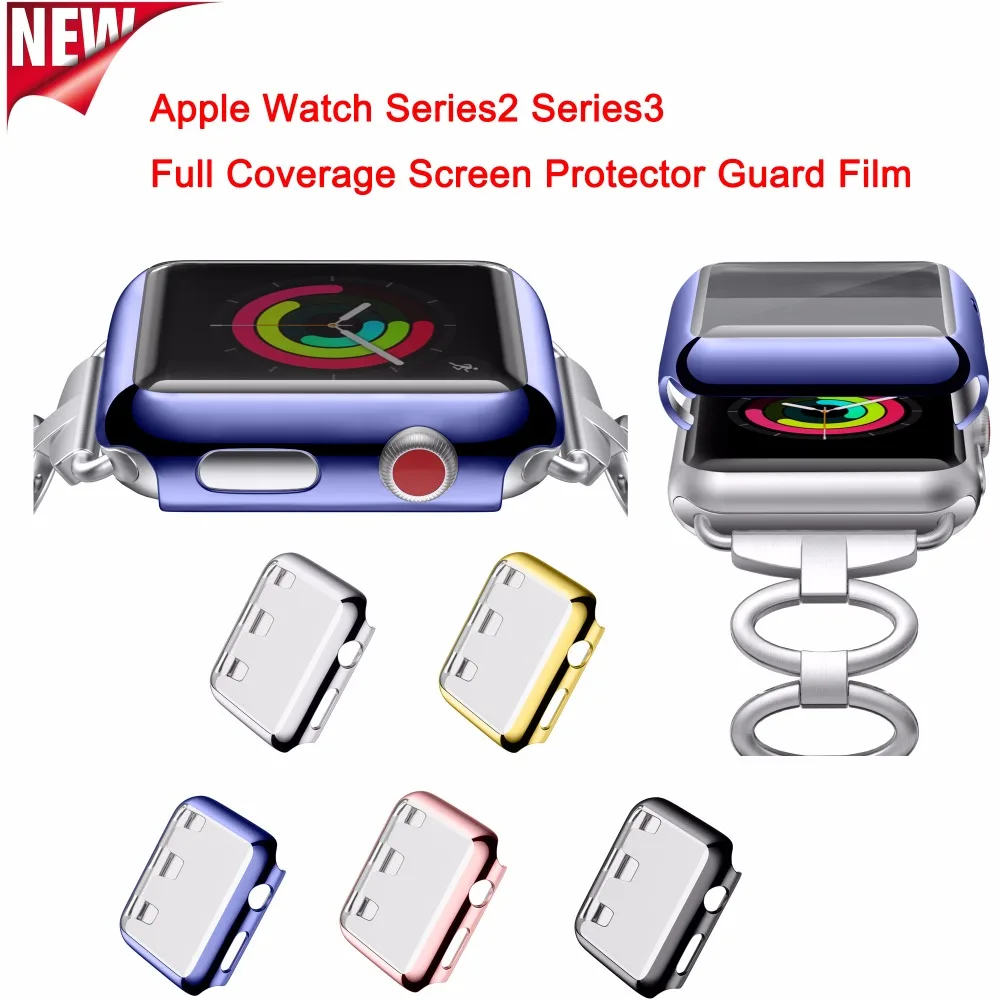 iwatch Series 4 2 3 Full Coverage Screen Protector Film Case Cover For Apple Watch Series 4 3 2 1 apple watch case 44mm iwatch Series 4 2 3 Full Coverage Screen Protector Film Case Cover For Apple Watch Series 4 3 2 1 apple watch case 44mm