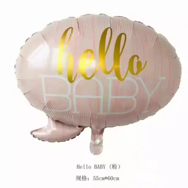 10 ps hello baby бабочка воздушный шар для Бэйби Шауэр розовая синяя коляска воздушный шар из фольги детские игрушки для новорожденных вечерние воздушные шары