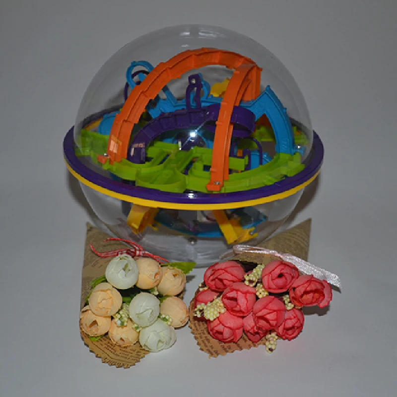 

158steps 3D magical intellect maze ball IQ balance logic skill perplexus magnetic toy training tool smart challenge game balance