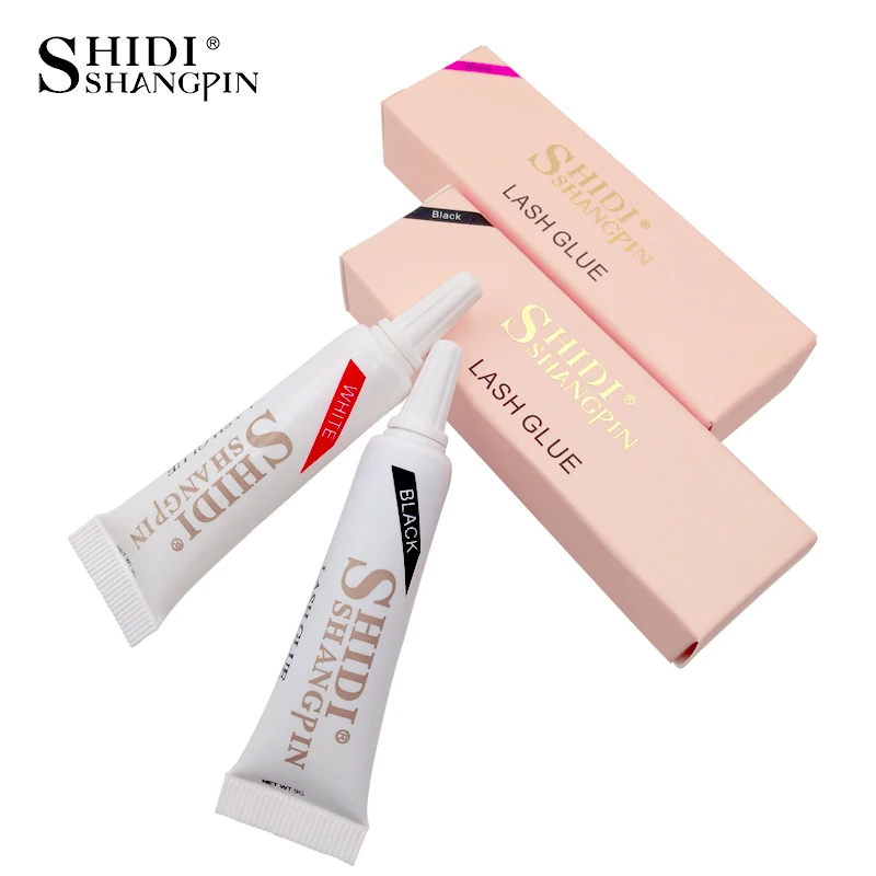 

SHIDISHANGPIN 1Pcs Lash Eyelash Glue Black/Clear Waterproof 9G Lash Glue Eyelash Adhesive For False Eyelash Make Up Accessories